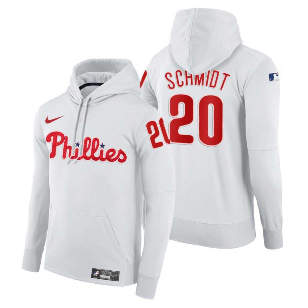 Men Philadelphia Phillies 20 Schmidt white home hoodie 2021 MLB Nike Jerseys Men Philadelphia Phillies 20 Schmidt white home hoodie 2021 MLB Nike Jerseys